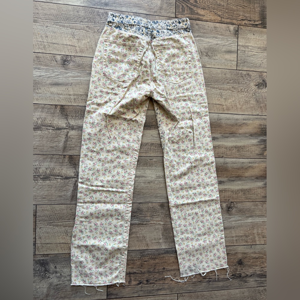 Pull&Bear Full Length Flower Pattern Jeans. Us Si… - image 7